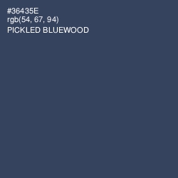 #36435E - Pickled Bluewood Color Image